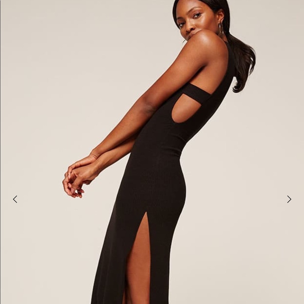 Reformation Gus Dress, Size S, Black